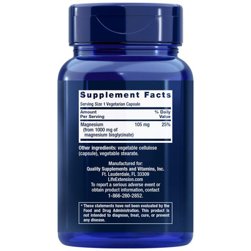 Magnesium Glycinate 90 Capsules-Life Extension-Matakana Pharmacy